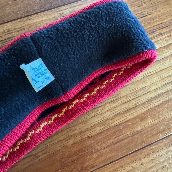 Vintage Retro Source Unknown Handmade in Canada Virgin Wool Ski Headband 10" - Picture 3 of 6